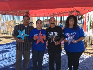 Pastor Ernie Ceballos' prayer tent in San Bernardino.